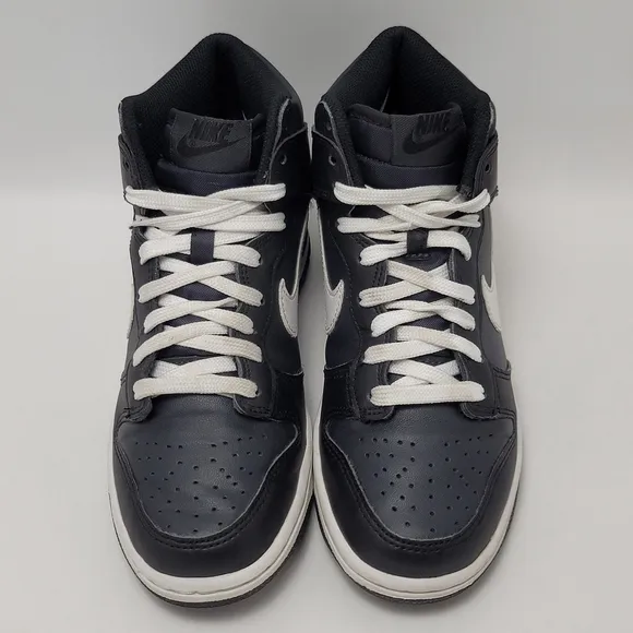 Kids Nike Dunk Venom Anthracite High Top Sneakers Black White DH9751-001 Size 4Y