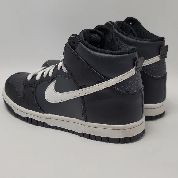 Kids Nike Dunk Venom Anthracite High Top Sneakers Black White DH9751-001 Size 4Y