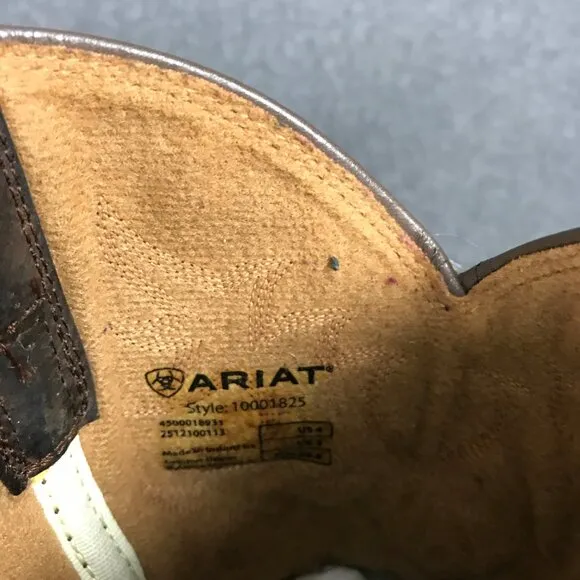 Kids/Youth Size 4 ARIAT 4LR 10001825 Brown Leather Upper Western Cowboy Boots