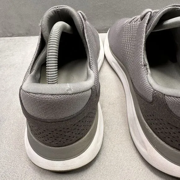 Kizik Lima Mens Size 10 (D) Shoes Gray Mesh Hands Free Slip On Comfort Sneakers