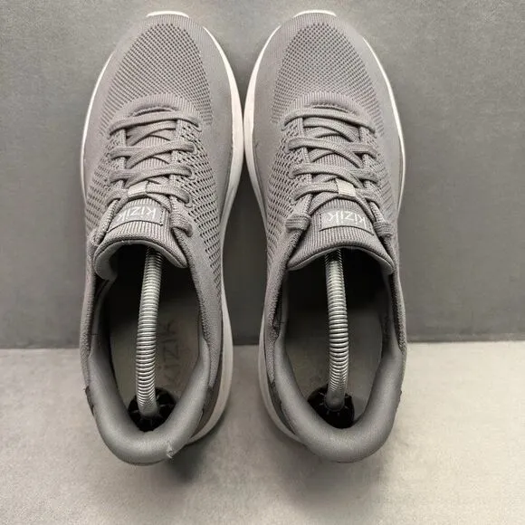 Kizik Lima Mens Size 10 (D) Shoes Gray Mesh Hands Free Slip On Comfort Sneakers