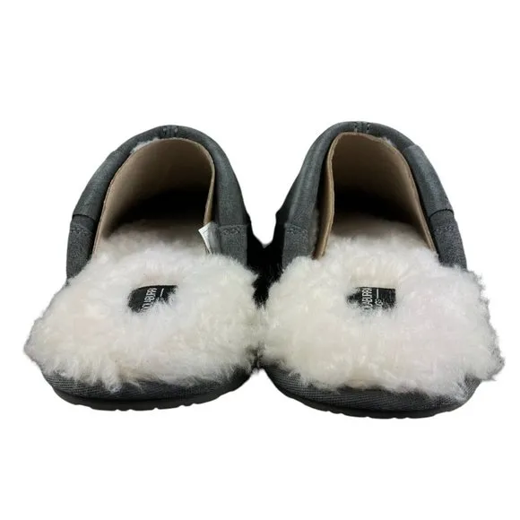 Koolaburra by UGG Men's Grey Sting Suede Fur Slippers Size 10