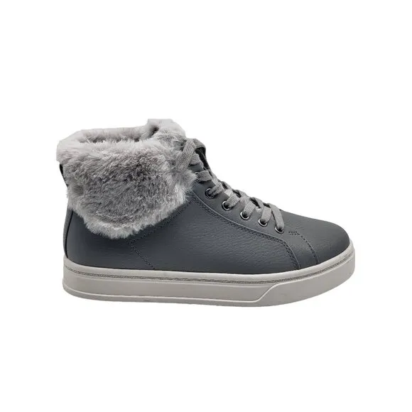 Koolaburra by UGG Women's Sundell Fuzz Chukka Sneaker Gray Size 6