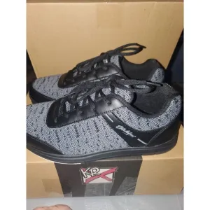 KR Flyer Mesh Mens 7 Wide Womens 9.5 Bowling Shoes  Black/steel New With Box
