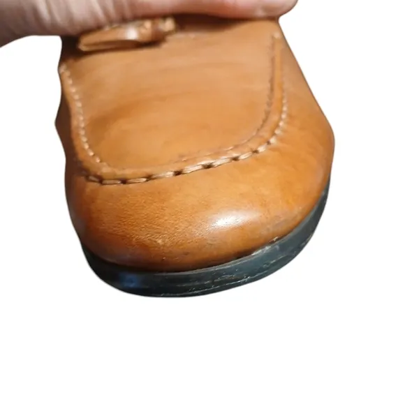 Kurt Geiger Loafers Men's Tan Tassled Slip-On Shoes size 10