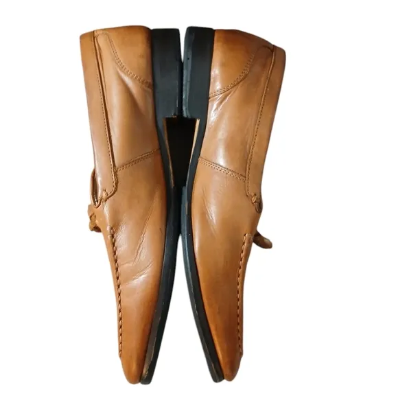 Kurt Geiger Loafers Men's Tan Tassled Slip-On Shoes size 10