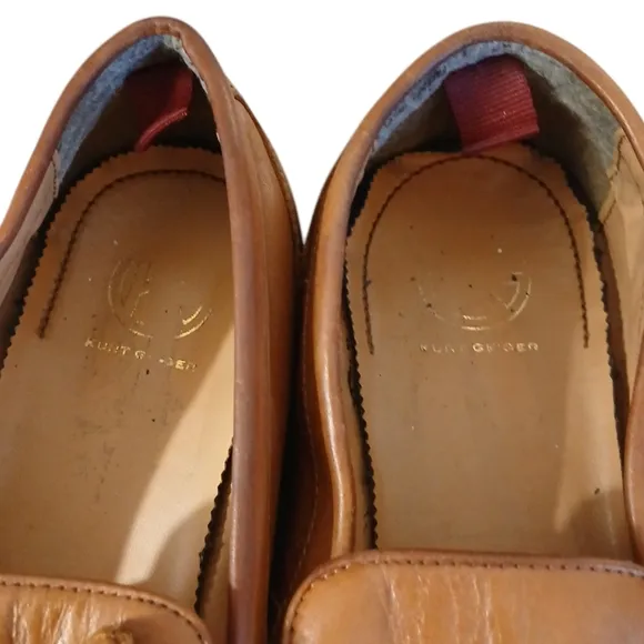 Kurt Geiger Loafers Men's Tan Tassled Slip-On Shoes size 10