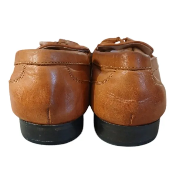 Kurt Geiger Loafers Men's Tan Tassled Slip-On Shoes size 10