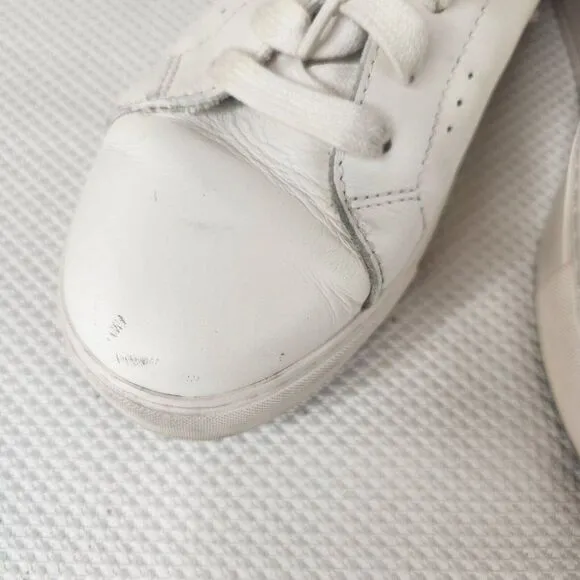 Kurt Geiger London Laney Leather Platform Sneakers Womens Size 9 White