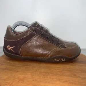 Kuru Mens Size 8.5 Trail Hiking Shoes Dark Brown Leather Comfort Sneakers