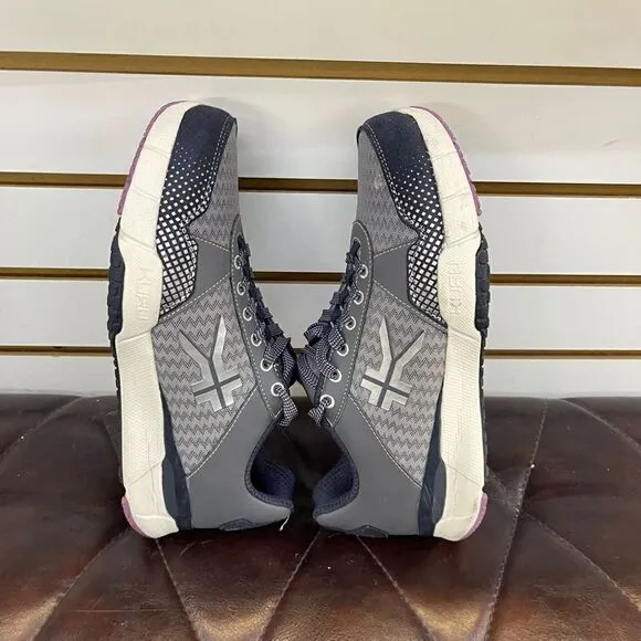 Kuru Quantum Womens Sz 8.5 Wide Mesh Running Shoes Gray Purple Sneakers 201323E