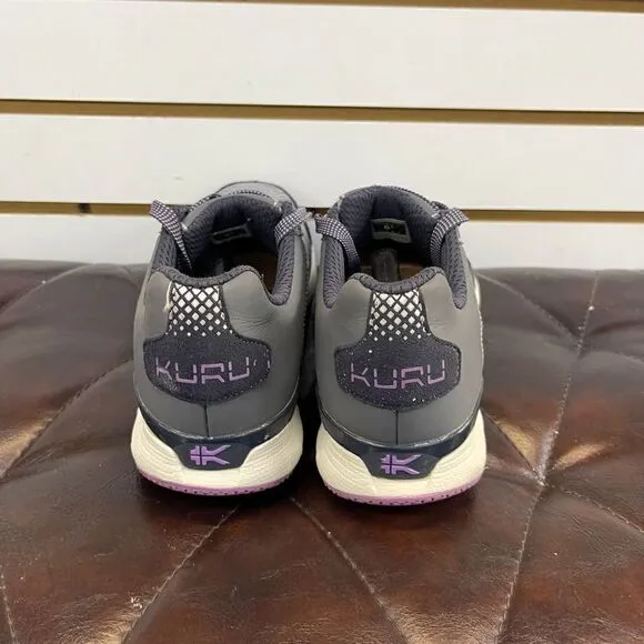 Kuru Quantum Womens Sz 8.5 Wide Mesh Running Shoes Gray Purple Sneakers 201323E