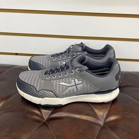 Kuru Quantum Womens Sz 8.5 Wide Mesh Running Shoes Gray Purple Sneakers 201323E