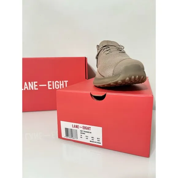 LANE-EIGHT Men's HIIT Trainer Warm Grey MENS 10.5 NIB  MSRP $150.00