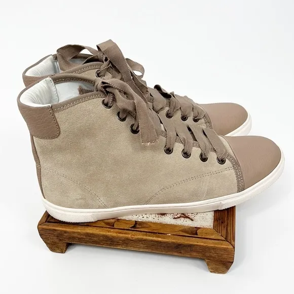 Lanvin Suede High Top Sneakers