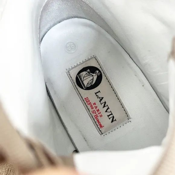 Lanvin Suede High Top Sneakers
