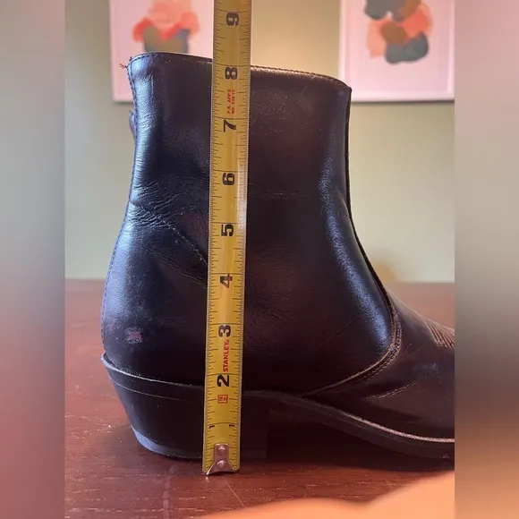 Laredo Black Fletcher ankle leather boots. Black. Men’s size 10.