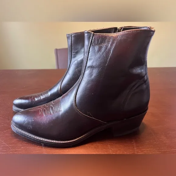 Laredo Black Fletcher ankle leather boots. Black. Men’s size 10.