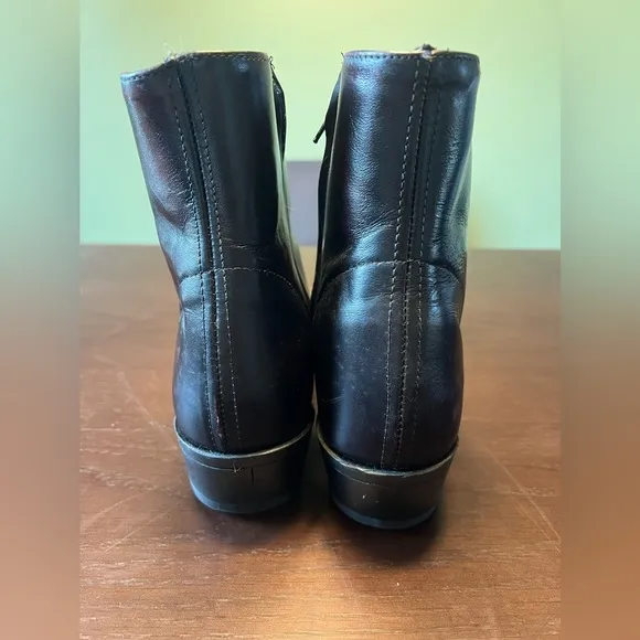 Laredo Black Fletcher ankle leather boots. Black. Men’s size 10.