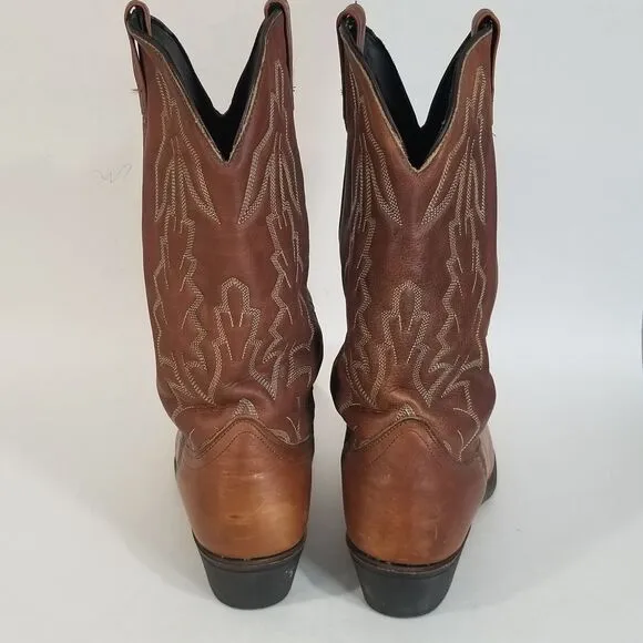 Laredo Boots Men's 11 D Jacksonville Collection Walnut 68372 Western Cowboy USA
