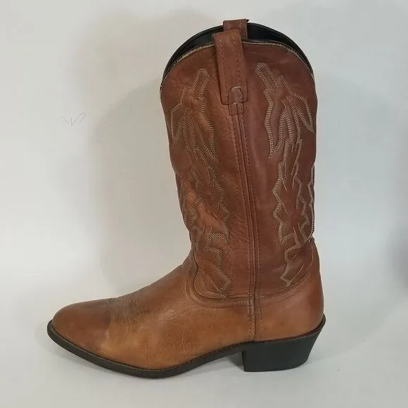 Laredo Boots Men's 11 D Jacksonville Collection Walnut 68372 Western Cowboy USA