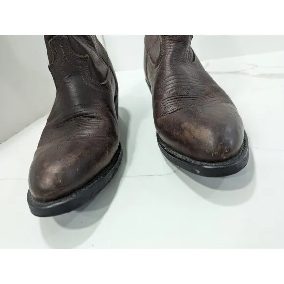 Laredo Distressed Brown Leather Boots Men's Size US 9.5D Cowboy Western 28-1807