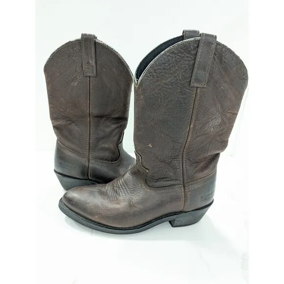 Laredo Distressed Brown Leather Boots Men's Size US 9.5D Cowboy Western 28-1807