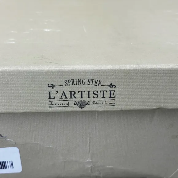 L’ARTISTE EU size 37 NWB Spring Step‎ black floral heeled side zipper boots