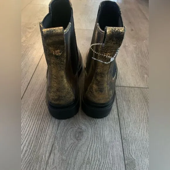 Lauren Ralph Lauren boots Corinne Womens Leather Ankle Booties NWOT