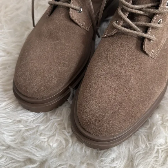 LAUREN RALPH LAUREN CARLEE TRUFFLE LACE UP BOOTS