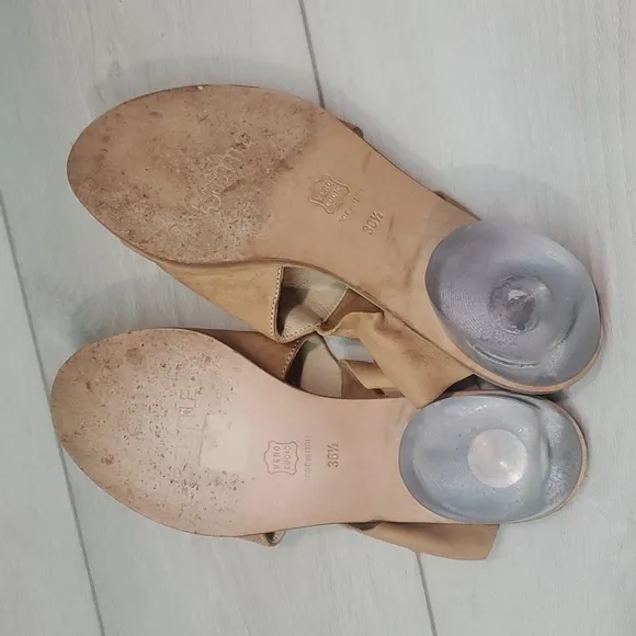 LD Tuttle Womens Leather Heels Sandals Shoes sz 36.5/6.5