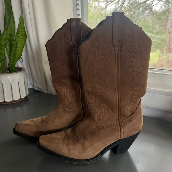 Leather Cowgirl boots