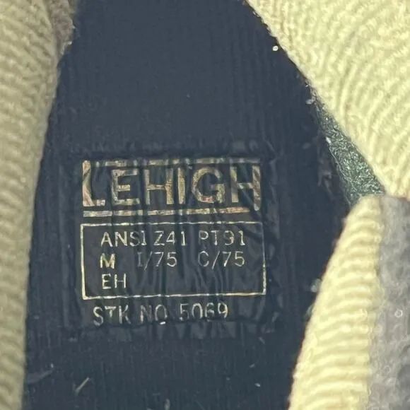 Lehigh Suede Steel Toe Safety Work Boots Men 13