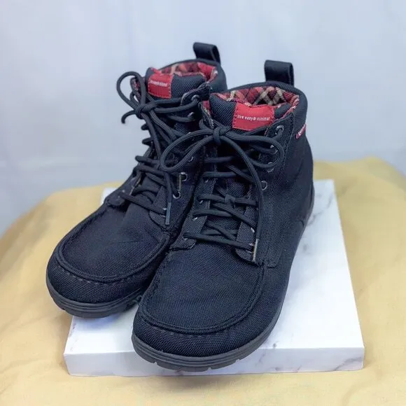 Lems Boulder Black Boot Unisex Vegan Minimalist Hiking Shoes Men's 9 Womens 10.5