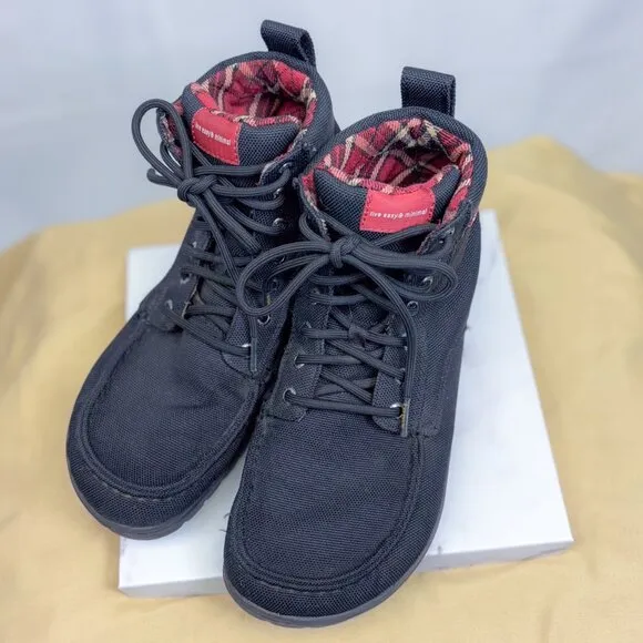 Lems Boulder Black Boot Unisex Vegan Minimalist Hiking Shoes Men's 9 Womens 10.5