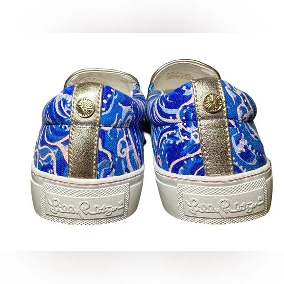 Lilly Pulitzer slip on canvas shoes size 8