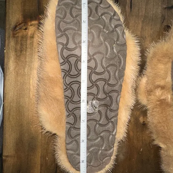 Linda Richards 100% Mink Cream Slides