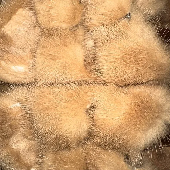 Linda Richards 100% Mink Cream Slides
