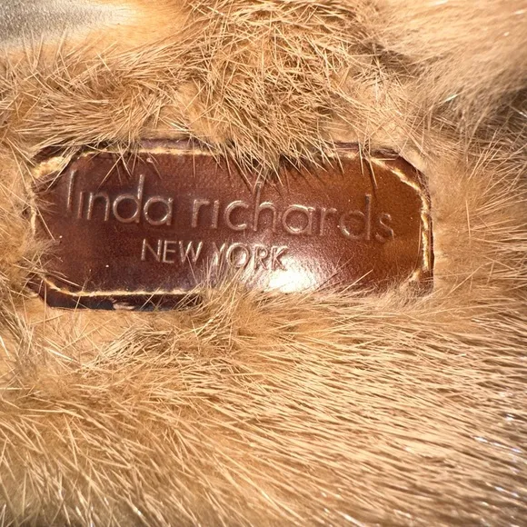 Linda Richards 100% Mink Cream Slides