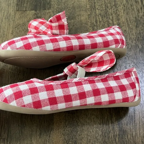 Livie &amp; Luca Red Gingham with Bows size 12