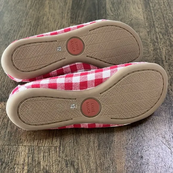 Livie &amp; Luca Red Gingham with Bows size 12