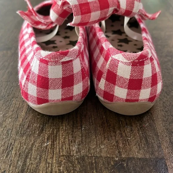 Livie &amp; Luca Red Gingham with Bows size 12