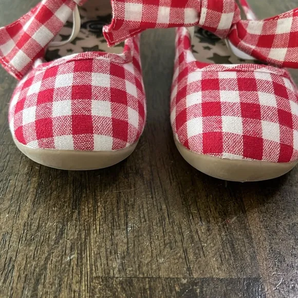 Livie &amp; Luca Red Gingham with Bows size 12
