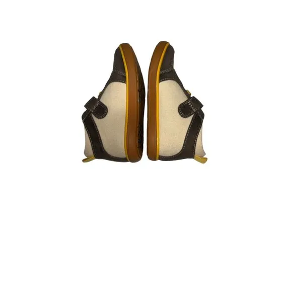 Livie Luca High-Top Sneakers‎ Geometric Designs Green Brown Yellow Casual Shoes