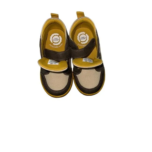 Livie Luca High-Top Sneakers‎ Geometric Designs Green Brown Yellow Casual Shoes