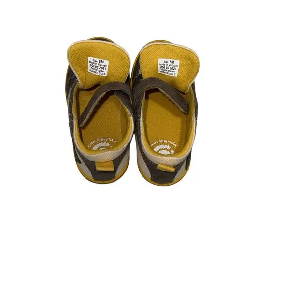 Livie Luca High-Top Sneakers‎ Geometric Designs Green Brown Yellow Casual Shoes