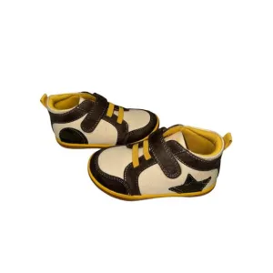 Livie Luca High-Top Sneakers‎ Geometric Designs Green Brown Yellow Casual Shoes