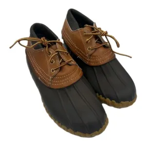 L.L. Bean Maine Hunting Shoe Duck Boots Brown Leather Rubber USA Mens Sz 7