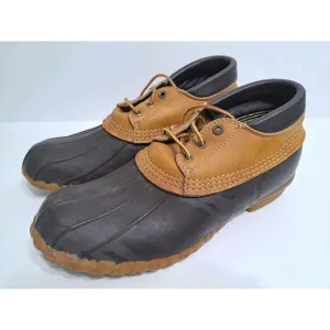LL Bean Mens Size 9 BEAN BOOTS Leather Low Duck Hunting Rain Shoes USA Made