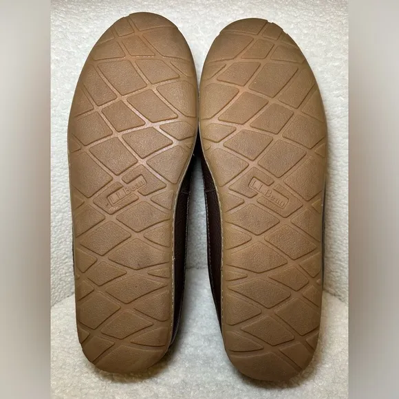 L.L. Bean Men’s wicked good slippers moccasins loafers house shoes warm thick 12